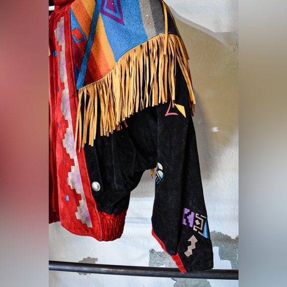 Vintage Char Leather and Wool Jacket - Picture 4 of 9